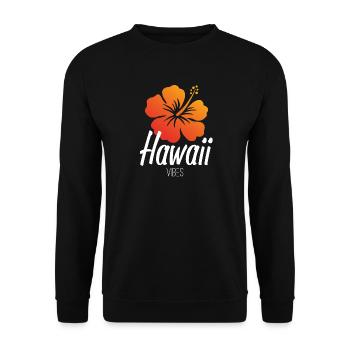 Hawaii vibes - Sweat-shirt Unisexe - noir - Devant - Alina (178cm) & Michal (187cm)