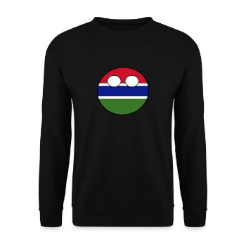 Countryball Land Heimat Gambia - Unisex Pullover - Schwarz - Vorne - Alina (178cm) & Michal (187cm)
