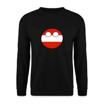 Countryball Land Heimat Österreich - Unisex Pullover - Schwarz - Vorne - Alina (178cm) & Michal (187cm)