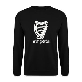 Eirinn Go Brach Gälisch Irisch St. Patricks Day Irland - Unisex Pullover - Schwarz - Vorne - Alina (178cm) & Michal (187cm)