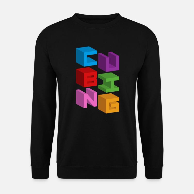 CUBING 3D - Unisex Sweatshirt - black