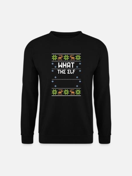 What The Elf - Ugly Christmas - Unisex sweater - sort