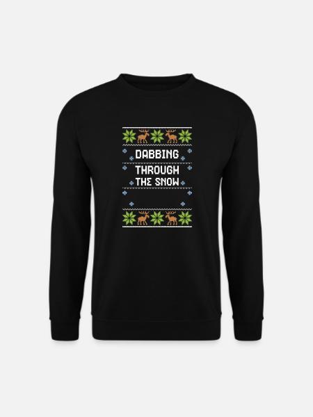 Dabbing Through The Snow - Unisex Sweatshirt - black