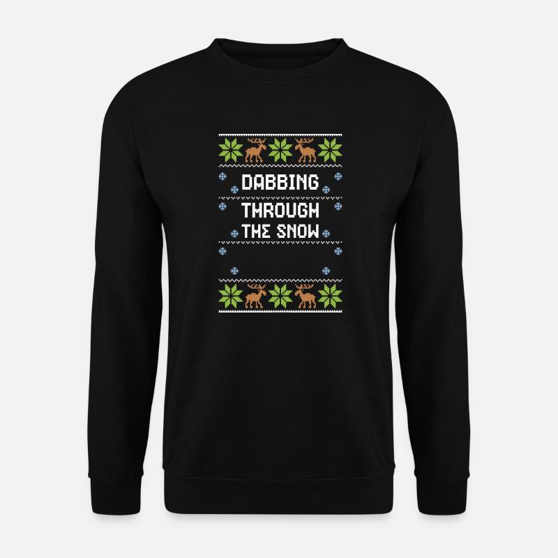 Tamponner dans la neige - Sweat-shirt Unisexe - noir