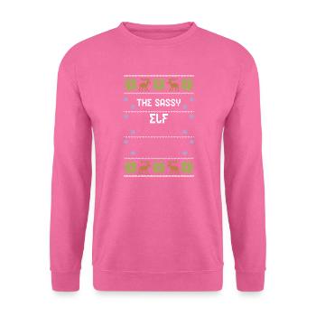 The Sassy Elf - Ugly Christmas - Unisex Sweatshirt - pink - Front