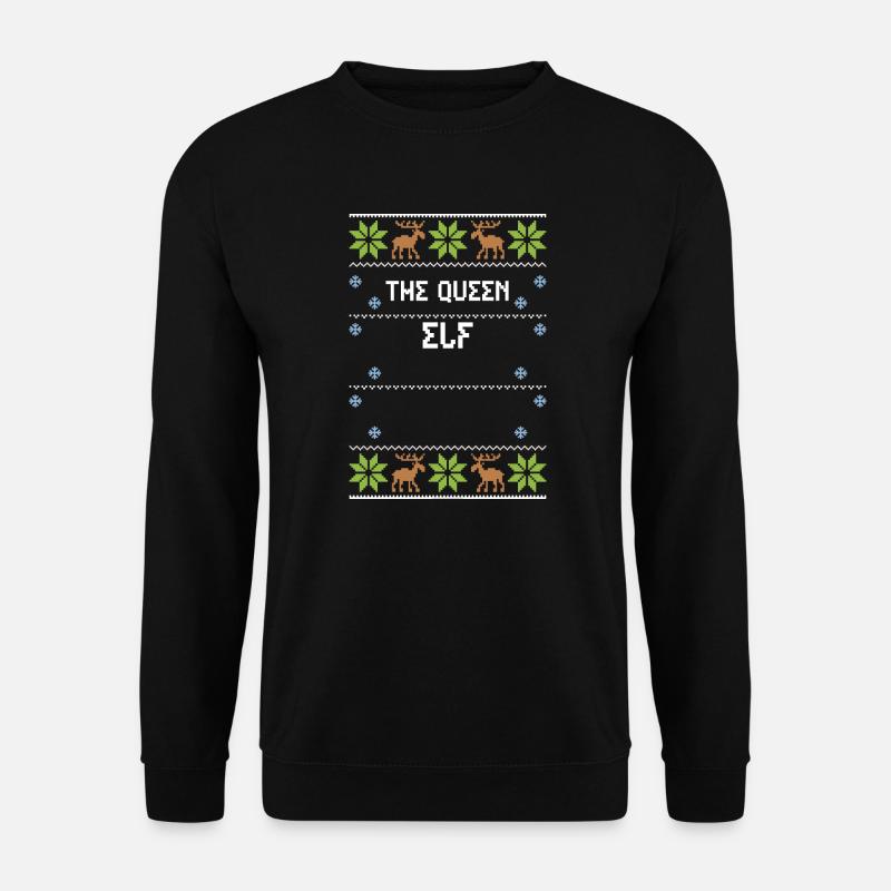 The Queen Elf - Ugly Christmas - Unisex Sweatshirt - black