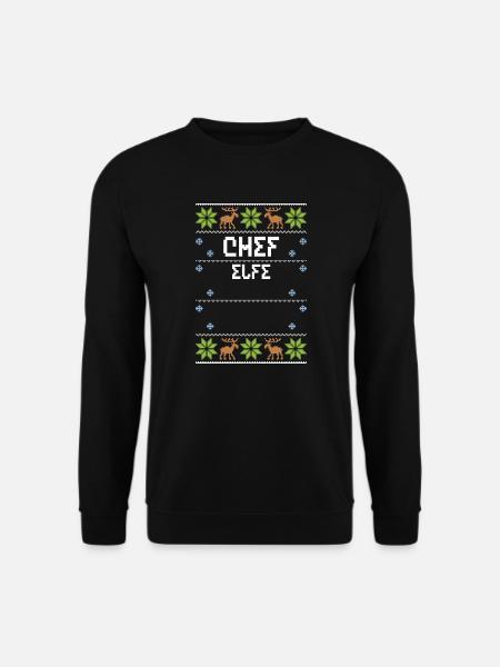 Chef Elfe - Ugly Christmas - Unisex Sweatshirt - black