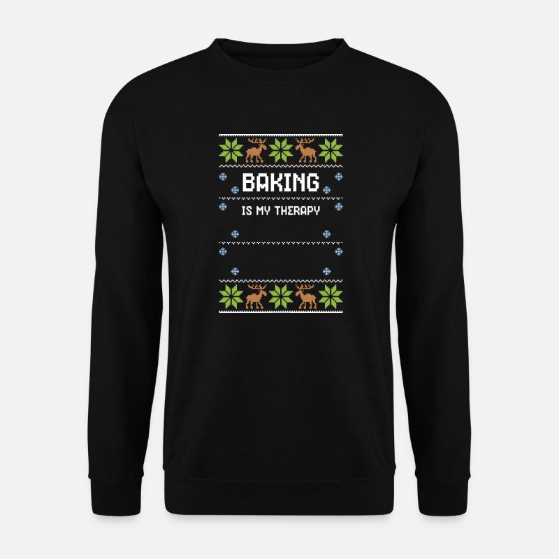 Baking Is My Therapy - Unisex Sweatshirt - black