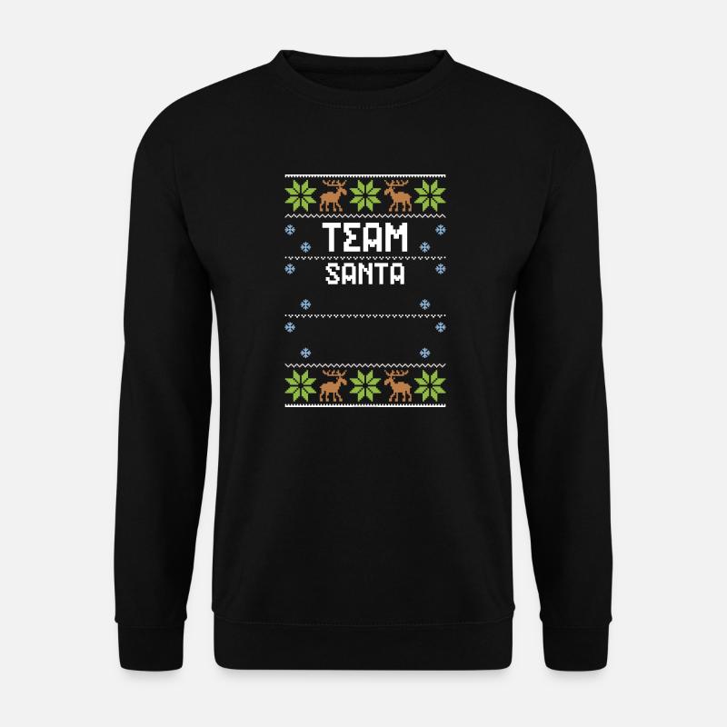 Team Santa - Ugly Christmas - Unisex Pullover - Schwarz