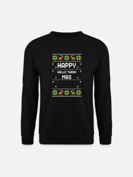 Happy Hello Thank Mas - Unisex Sweatshirt - black