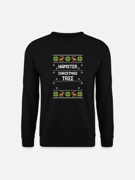 Hamster Christmas Tree - Unisex Sweatshirt - black