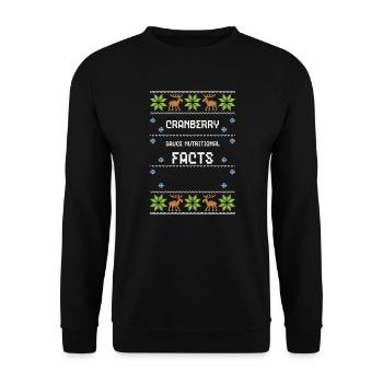 Cranberry Sauce Nutritional Facts - Unisex Pullover - Schwarz - Vorne - Alina (178cm) & Michal (187cm)