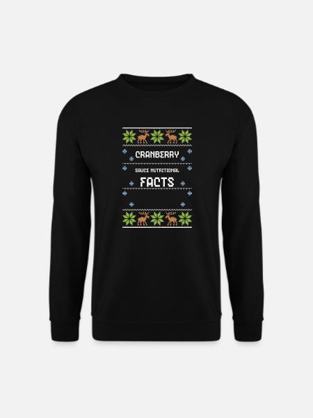 Cranberry Sauce Nutritional Facts - Unisex Sweatshirt - black