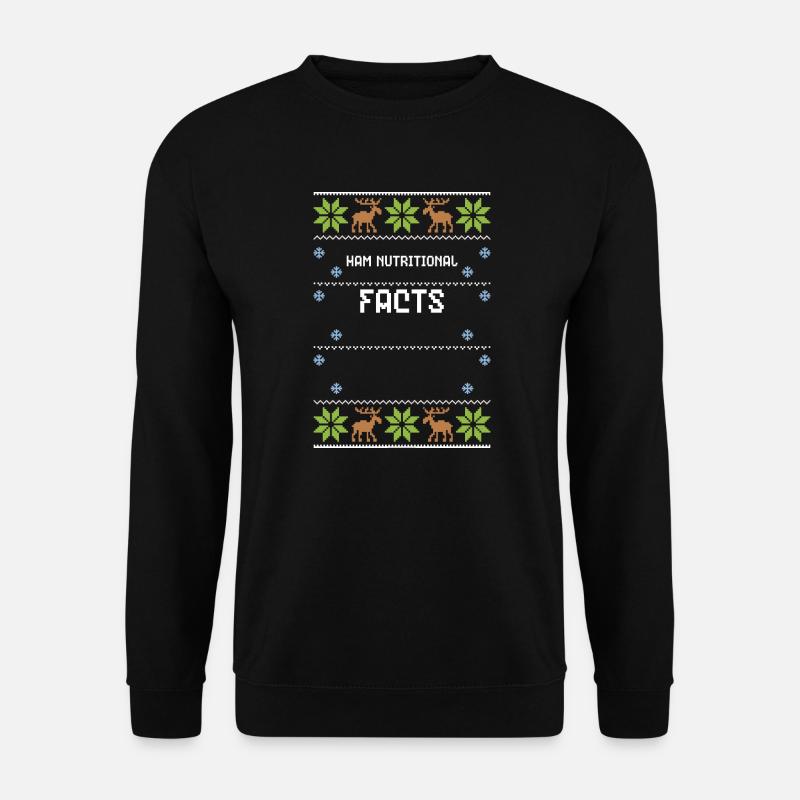 Ham Nutritional Facts - Unisex Sweatshirt - black