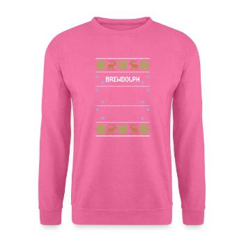 Brewdolph - Noël moche - Sweat-shirt Unisexe - rose - Devant