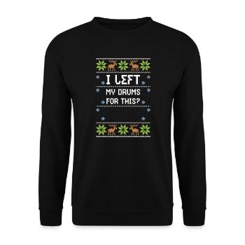 J’ai laissé ma batterie pour ça ? - Sweat-shirt Unisexe - noir - Devant - Alina (178cm) & Michal (187cm)