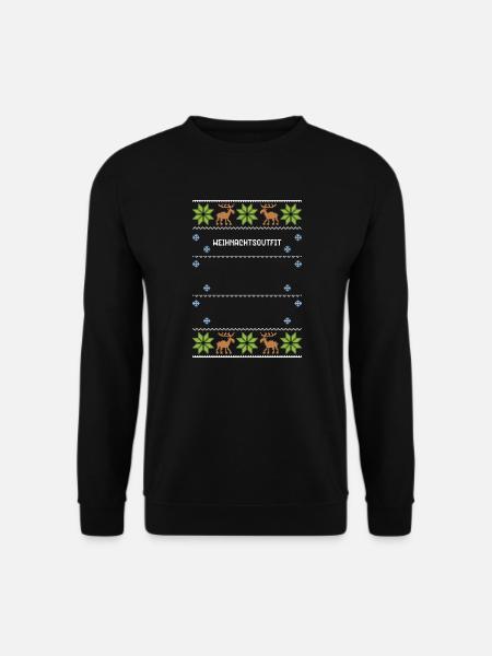 Weihnachtsoutfit - Ugly Christmas - Unisex Pullover - Schwarz