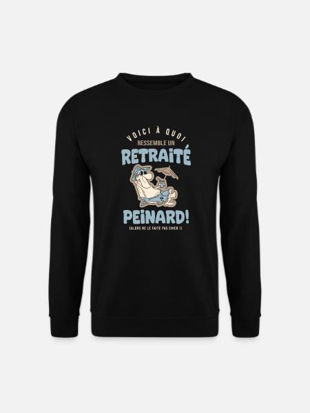 Retraite Humour retraité Cadeau drole retraite - Sweat-shirt Unisexe - noir