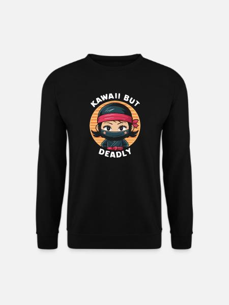Kawaii But Deadly - Unisex Sweatshirt - black