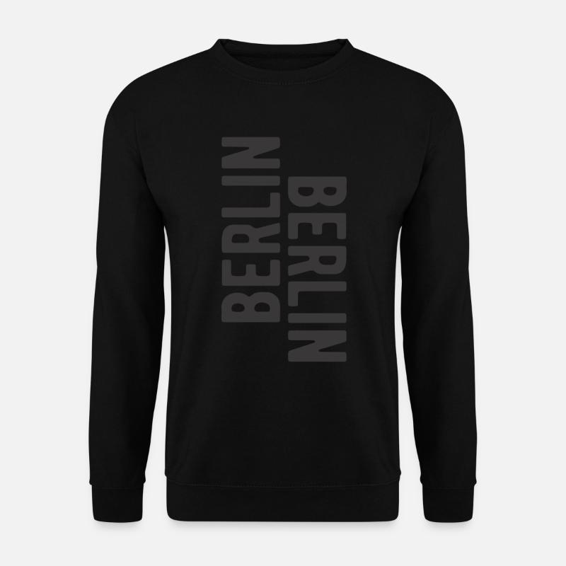 Berlin lettering Berlin Berlin slogan - Unisex Sweatshirt - black