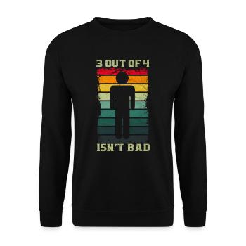 Bein Amputiert Arm Kämpfer Geschenk - Unisex Pullover - Schwarz - Vorne - Alina (178cm) & Michal (187cm)