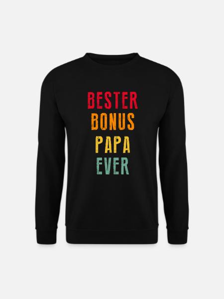 Bonus Papa - Unisex Pullover - Schwarz