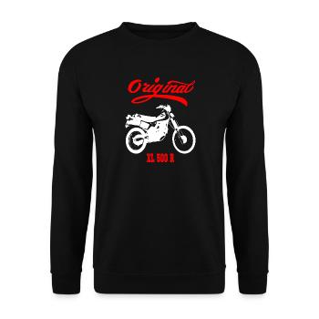 Bike Motorrad XL 500 R Kult Enduro - Unisex Pullover - Schwarz - Vorne - Alina (178cm) & Michal (187cm)