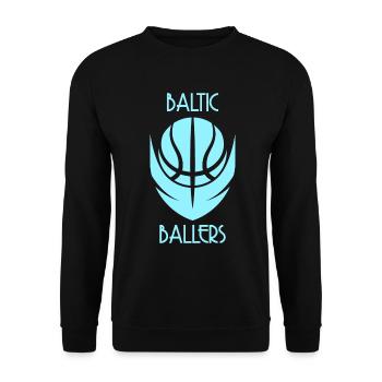 Baltic Ballers Basketball - Unisex Sweatshirt - black - Front - Alina (178cm) & Michal (187cm)