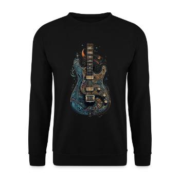 Electric Guitar Music Guitar Guitar - Unisex Sweatshirt - black - Front - Alina (178cm) & Michal (187cm)