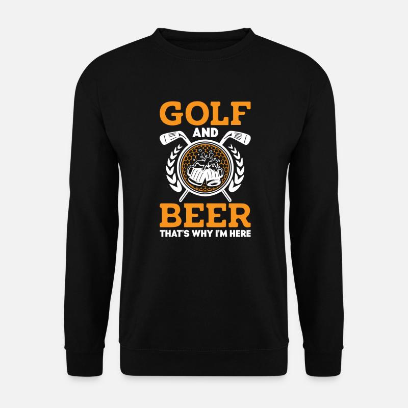 Golf and Beer - Unisex Pullover - Schwarz
