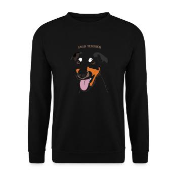 OBV – Jagd terrier #3 - Sweat-shirt Unisexe - noir - Devant - Alina (178cm) & Michal (187cm)