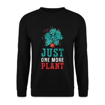 Just One More Plant Hobby Gardener - Unisex Pullover - Schwarz - Vorne - Alina (178cm) & Michal (187cm)