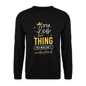 Sternzeichen Konstellation Glück - Unisex Pullover - Schwarz - Vorne - Alina (178cm) & Michal (187cm)