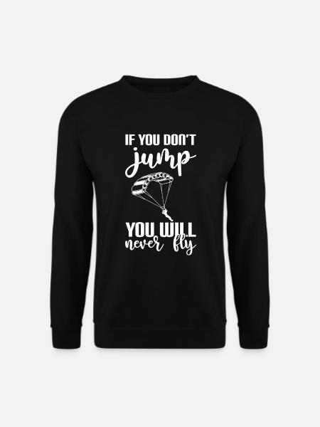 Skidiving Jumping Pilot - Unisex Sweatshirt - black