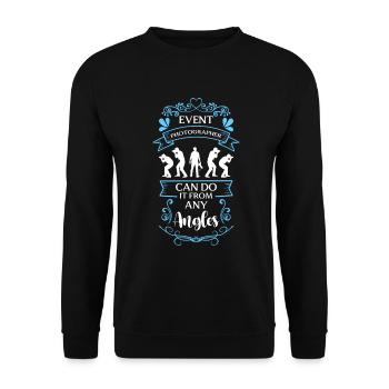 Objectif photo de l’appareil photo - Sweat-shirt Unisexe - noir - Devant - Alina (178cm) & Michal (187cm)