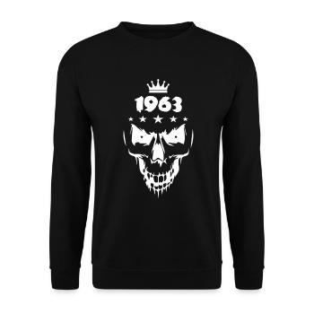 Skull (1963) - Unisex Sweatshirt - black - Front - Alina (178cm) & Michal (187cm)