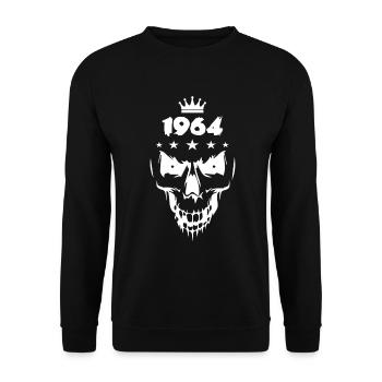 Skull (1964) - Unisex Sweatshirt - black - Front - Alina (178cm) & Michal (187cm)