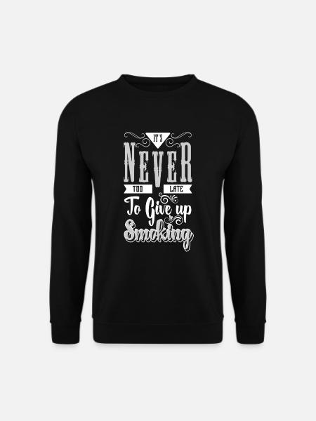 nicotine smoking cigarettes health - Unisex Sweatshirt - black