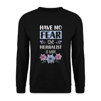 Heiltrank Natur Arzt - Unisex Pullover - Schwarz - Vorne - Alina (178cm) & Michal (187cm)