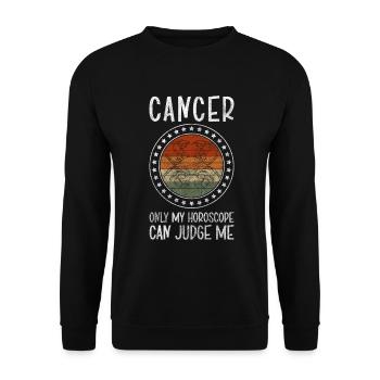 Zodiac Zodiac Constellation Moon - Unisex Sweatshirt - black - Front - Alina (178cm) & Michal (187cm)