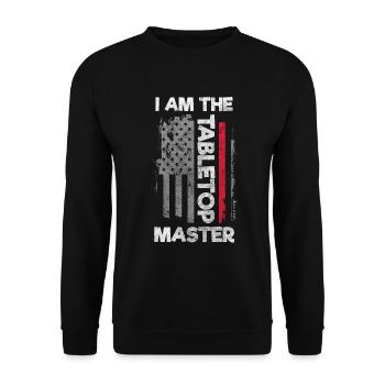 Board Game Hobby Winner Player - Unisex Sweatshirt - black - Front - Alina (178cm) & Michal (187cm)