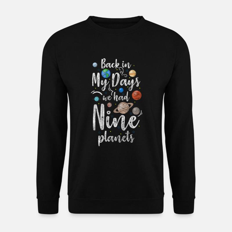 Astronaut Stars Solar System - Unisex Sweatshirt - black