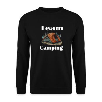 Camping - Unisex Pullover - Schwarz - Vorne - Alina (178cm) & Michal (187cm)