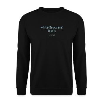 FUTUARE_BLUE - Unisex Sweatshirt - black - Front - Alina (178cm) & Michal (187cm)