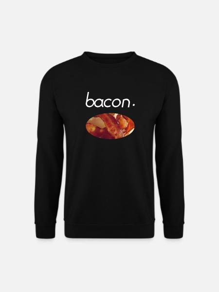 Bacon Foodie Foodlover Essen Geschenk Geschenkidee - Unisex Pullover - Schwarz
