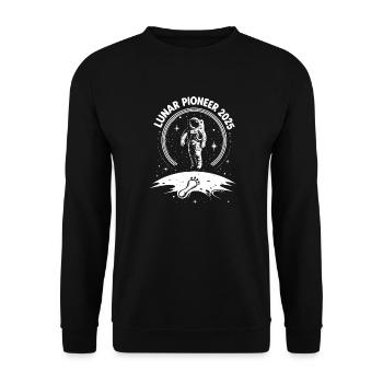 Lunar Pioneer 2025 - Unisex Pullover - Schwarz - Vorne - Alina (178cm) & Michal (187cm)