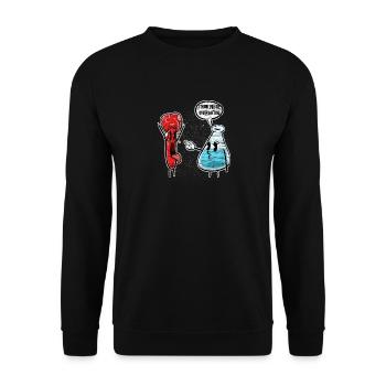 chimie - Sweat-shirt Unisexe - noir - Devant - Alina (178cm) & Michal (187cm)
