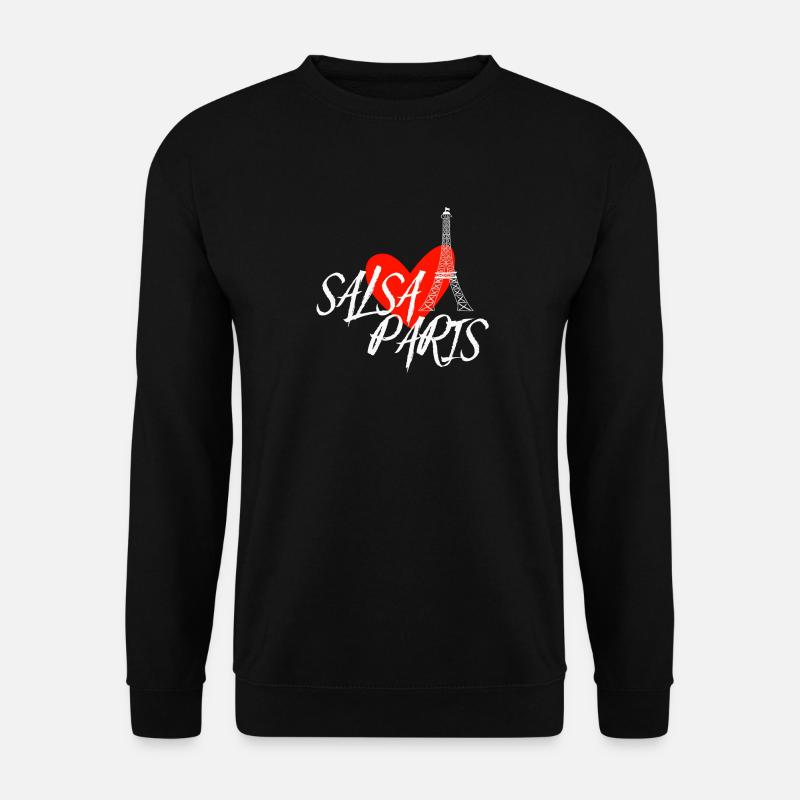 Salsa Paris white Danceshirt - Unisex Pullover - Schwarz