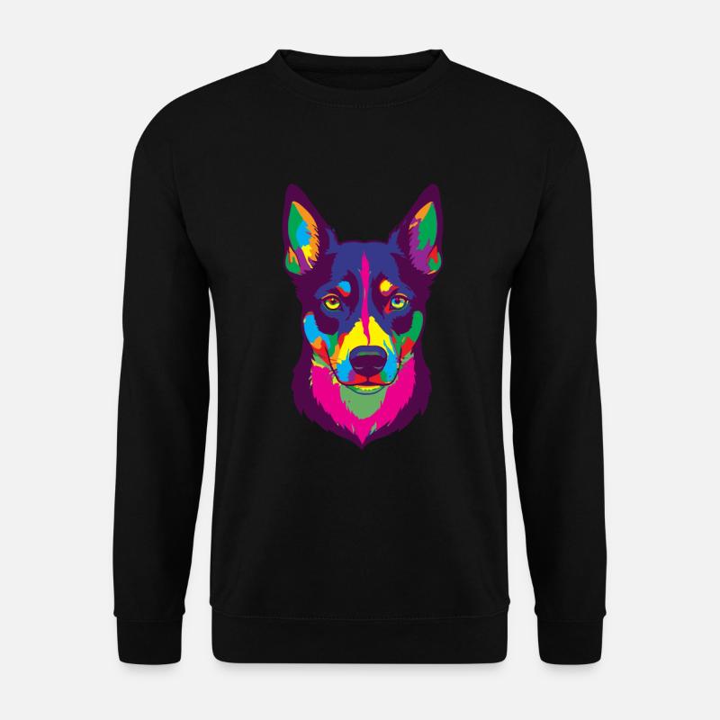 Kelpie-Hund-Geschenk - Unisex Pullover - Schwarz