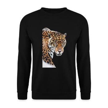 Jaguar - Sweat-shirt Unisexe - noir - Devant - Alina (178cm) & Michal (187cm)